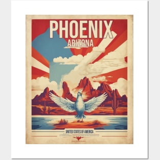 Phoenix USA Vintage Tourism Travel Posters and Art